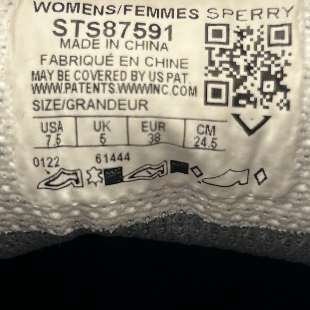 NWT Sperry Crest Vibe Leather Sneakers - Grey / Silver - Women's 7.5 - Picture 7 of 7